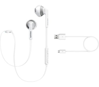 PHILIPS SHB525OWT Wireless Bluetooth Headphones - White PHILIPS SHB525OWT Wireless Bluetooth Headphones - White